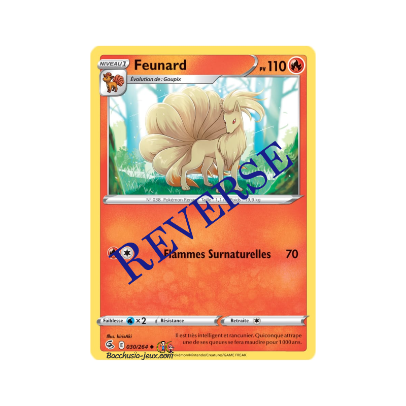 Carte Pokémon EB08 030/264 Feunard Reverse