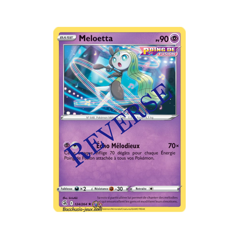 Carte Pokémon EB08 124/264 Meloetta Rare Reverse