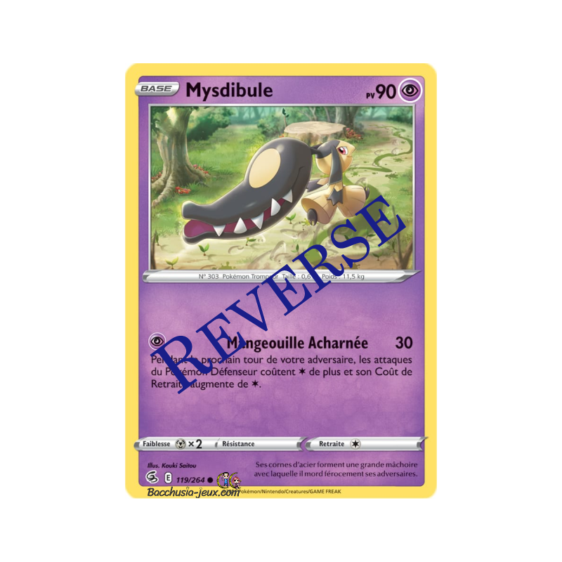Carte Pokémon EB08 119/264 Mysdibule Reverse