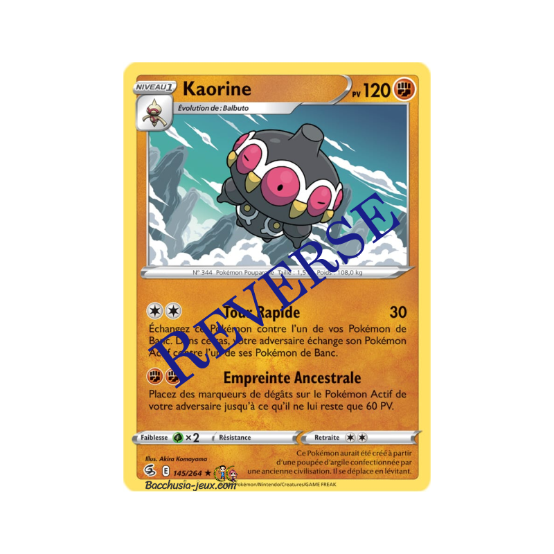 Carte Pokémon EB08 145/264 Kaorine Rare Reverse