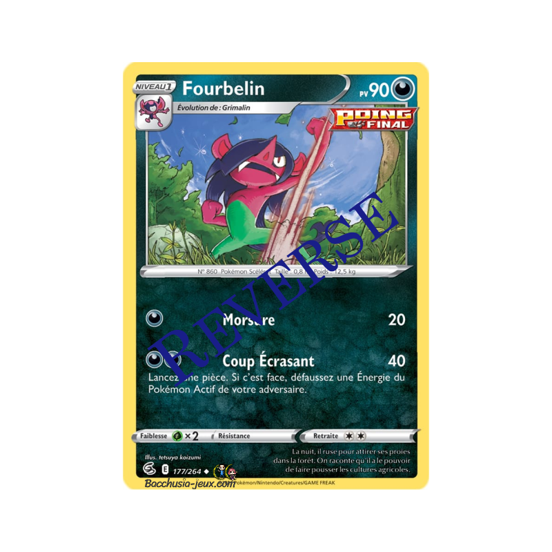 Carte Pokémon EB08 177/264 Fourbelin Reverse