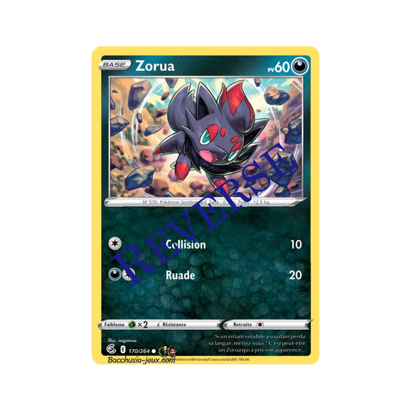 Carte Pokémon EB08 170/264 Zorua Reverse