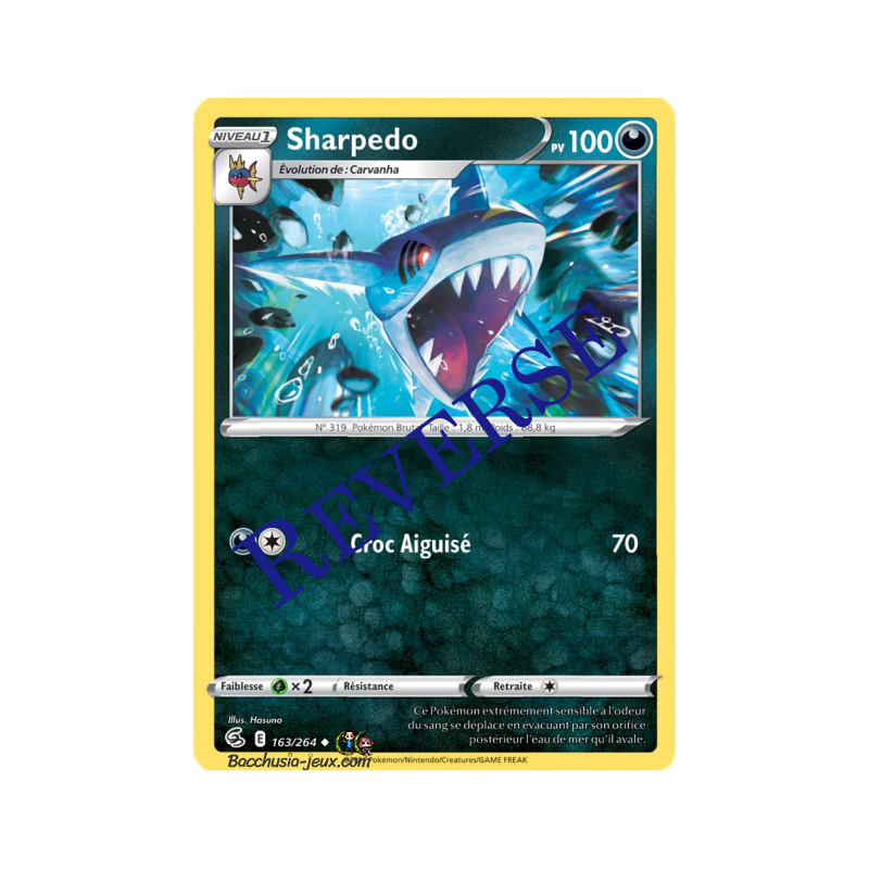 Carte Pokémon EB08 163/264 Sharpedo Reverse