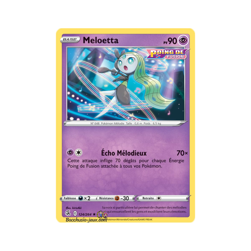 Carte Pokémon EB08 124/264 Meloetta Rare