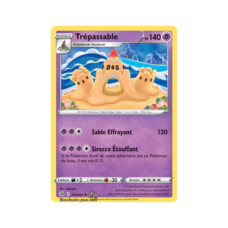 Carte Pokémon EB08 126/264 Trépassable Rare