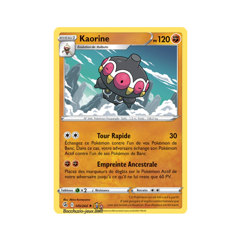 Carte Pokémon EB08 145/264 Kaorine Rare