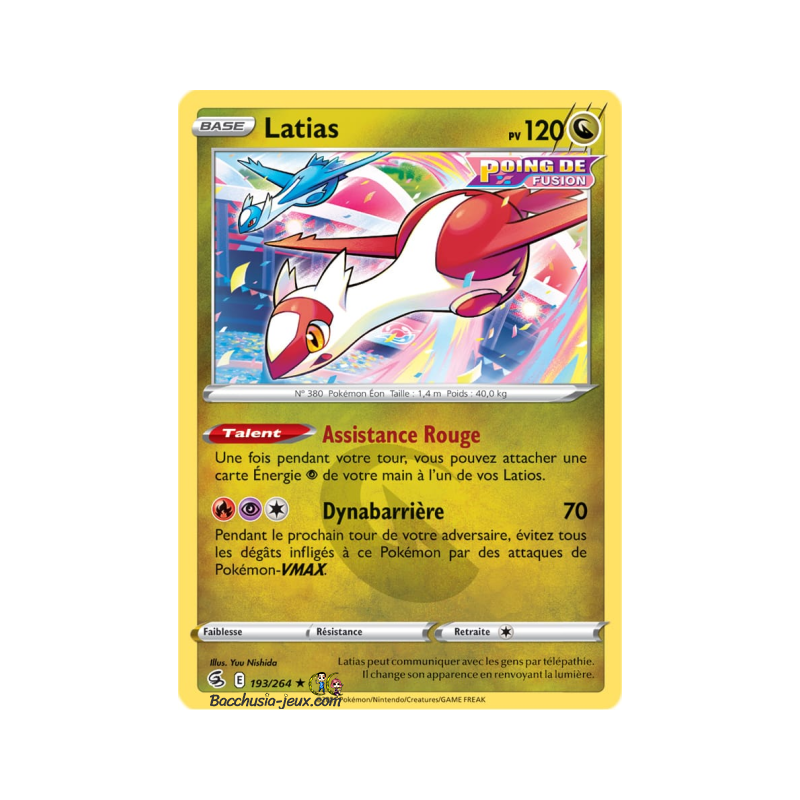 Carte Pokémon EB08 193/264 Latias Rare