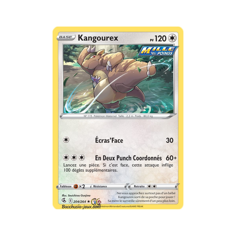 Carte Pokémon EB08 204/264 Kangourex Rare