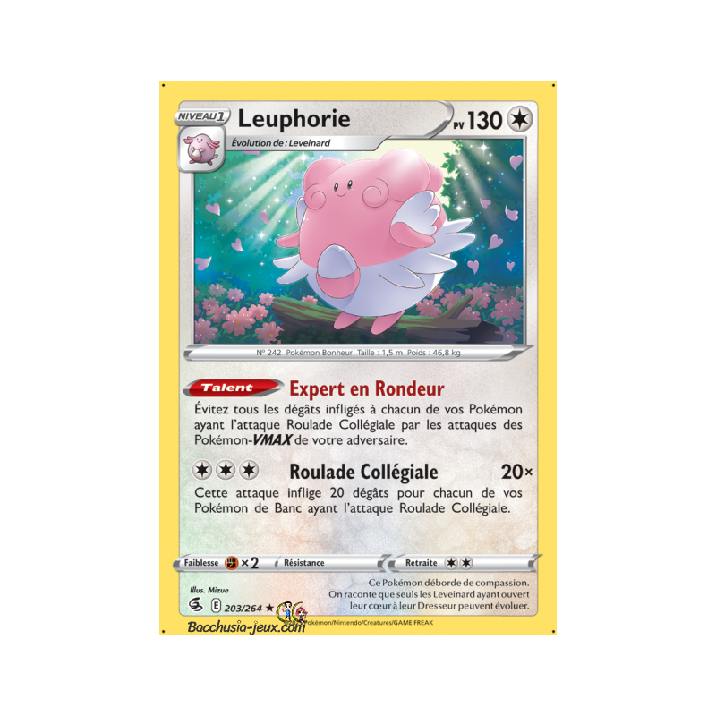 Carte Pokémon EB08 203/264 Leuphorie Rare