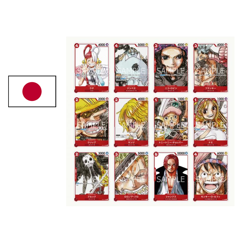 [JAP] - One Piece 12 Cartes promo du film RED - Pack Final Set