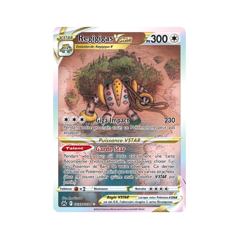 Carte Pokémon EB12.5 GG55/GG70 Regigigas VStar