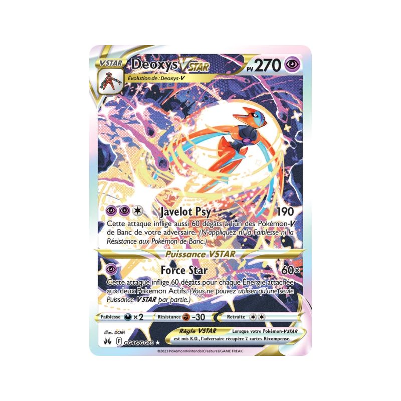 Carte Pokémon EB12.5 GG46/GG70 Deoxys VStar