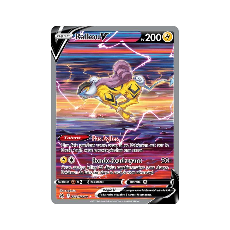 Carte Pokémon EB12.5 GG41/GG70 Raikou V