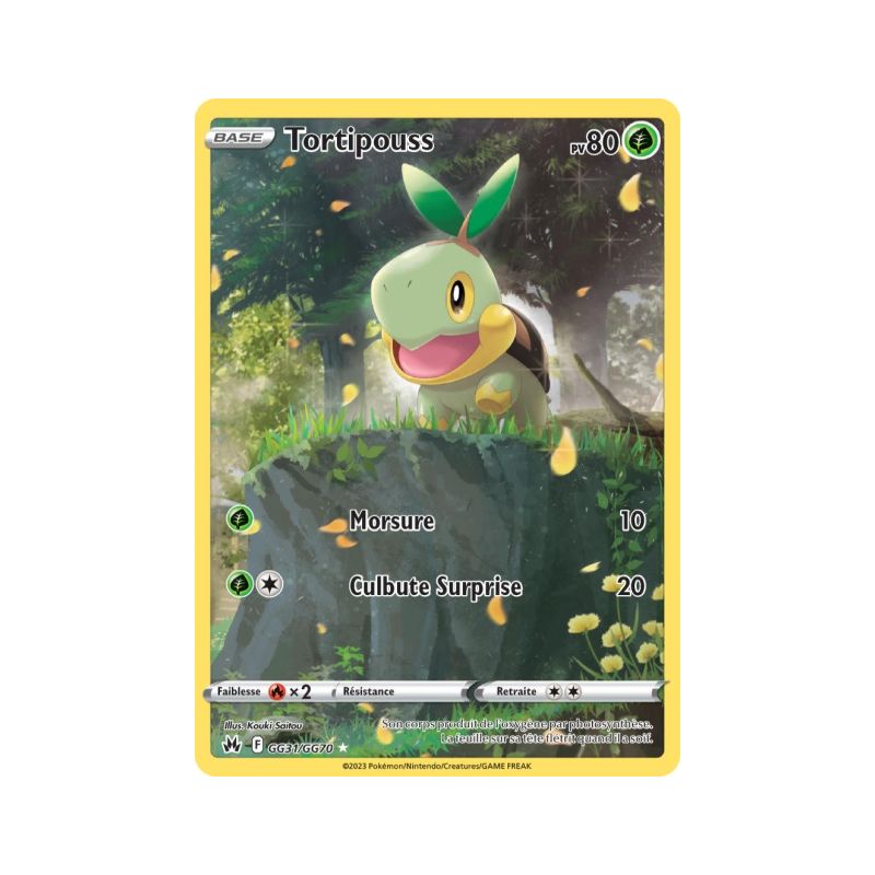 Carte Pokémon EB12.5 GG31/GG70 Tortipouss