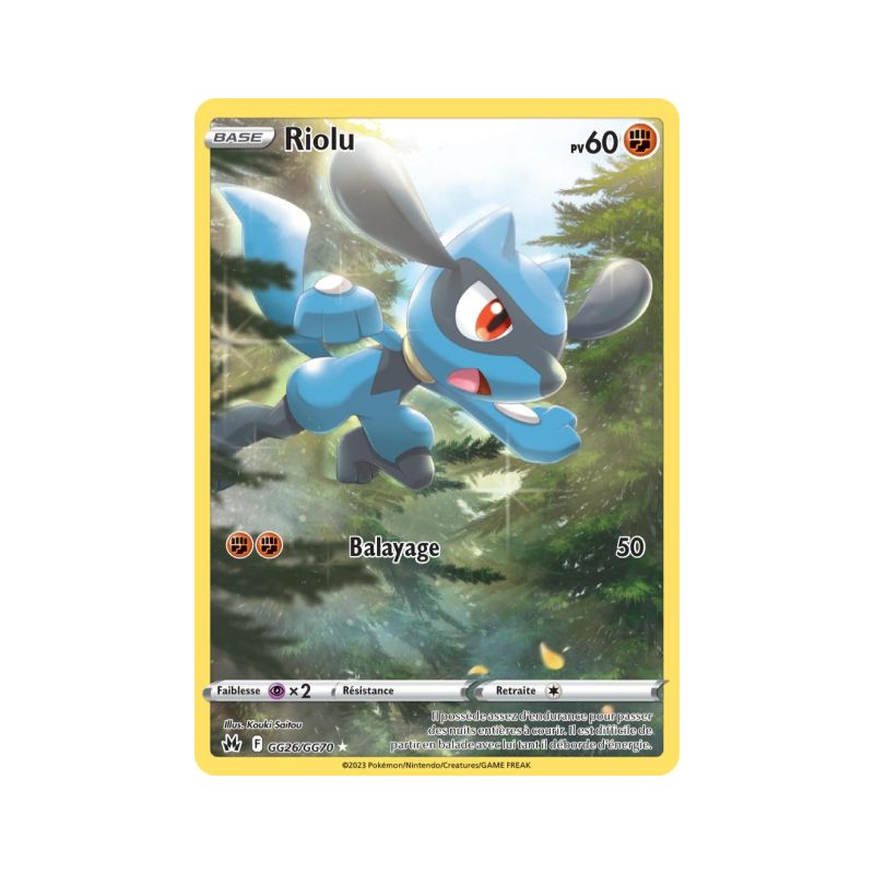 Carte Pokémon EB12.5 GG26/GG70 Riolu