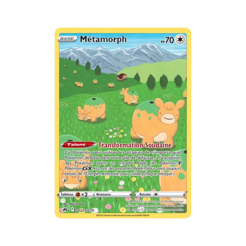 Carte Pokémon EB12.5 GG22/GG70 Métamorph