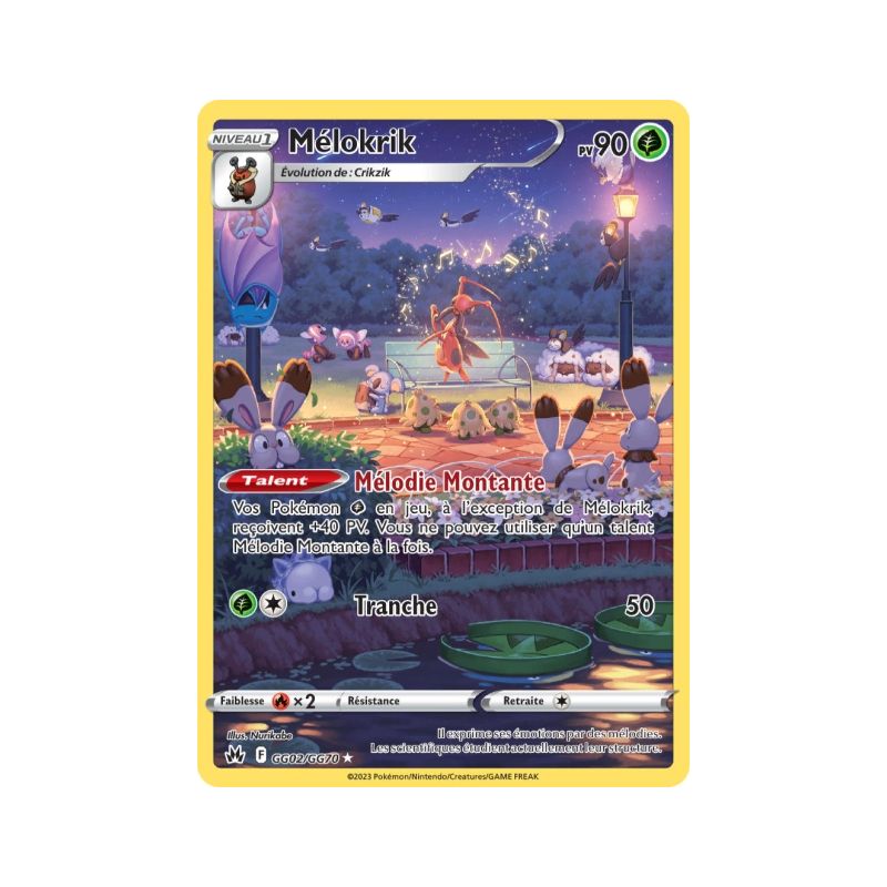Carte Pokémon EB12.5 GG02/GG70 Mélokrik