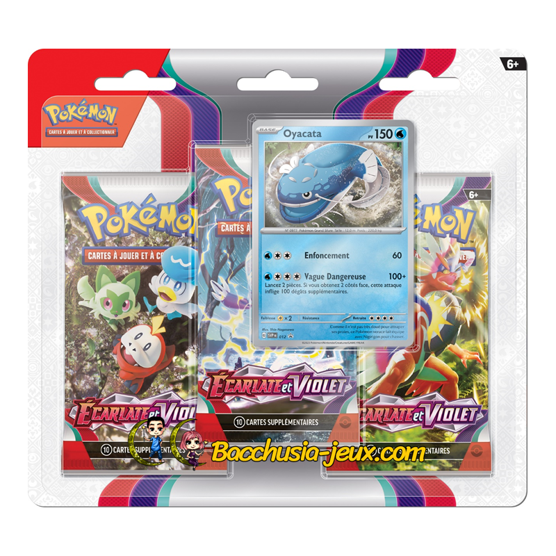 Pokémon Tripack EV01 Ecarlate et Violet - Oyacata