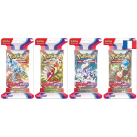 Pokémon 4 Boosters sous blister EV01 Ecarlate et Violet