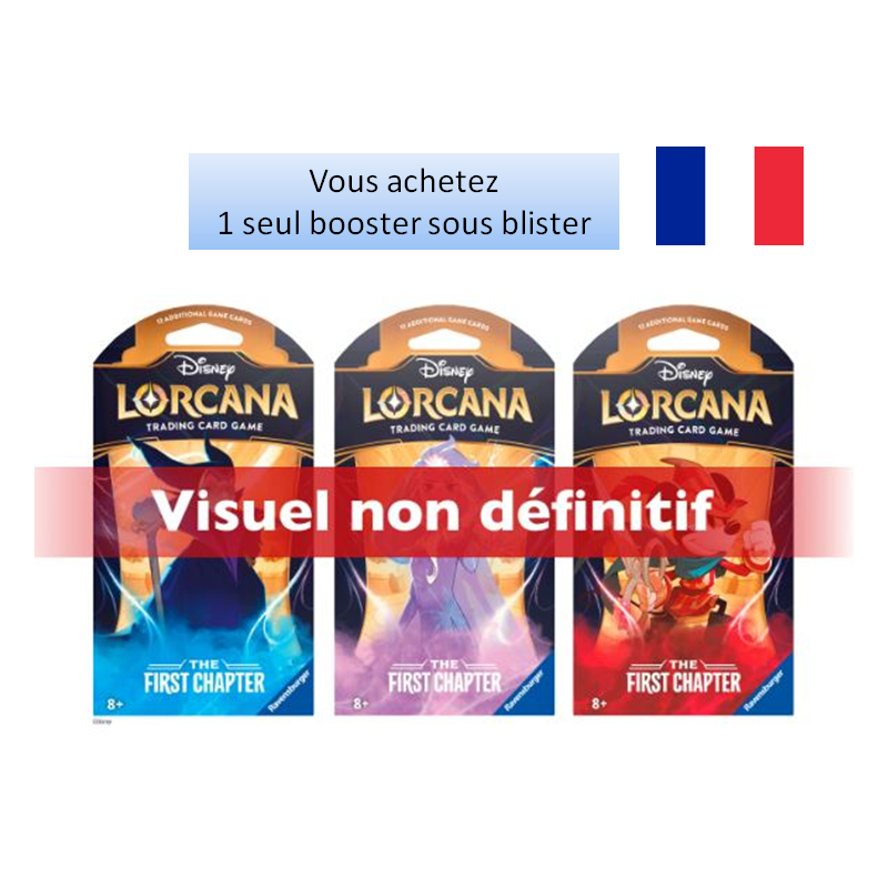 Disney Lorcana 1 Booster blister de 12 cartes Premier Chapitre Disney Lorcana 1 Booster blister de 12 cartes Premier Chapitre