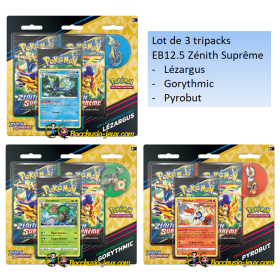 Pokémon lot de 3 Tripacks...