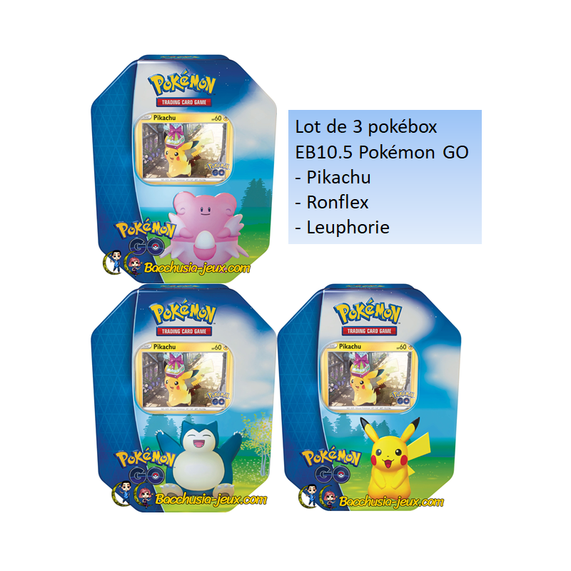 Pokémon JCC - Boîte Cadeau 10.5 (Ronflex/Pikachu/Leuphorie 1x