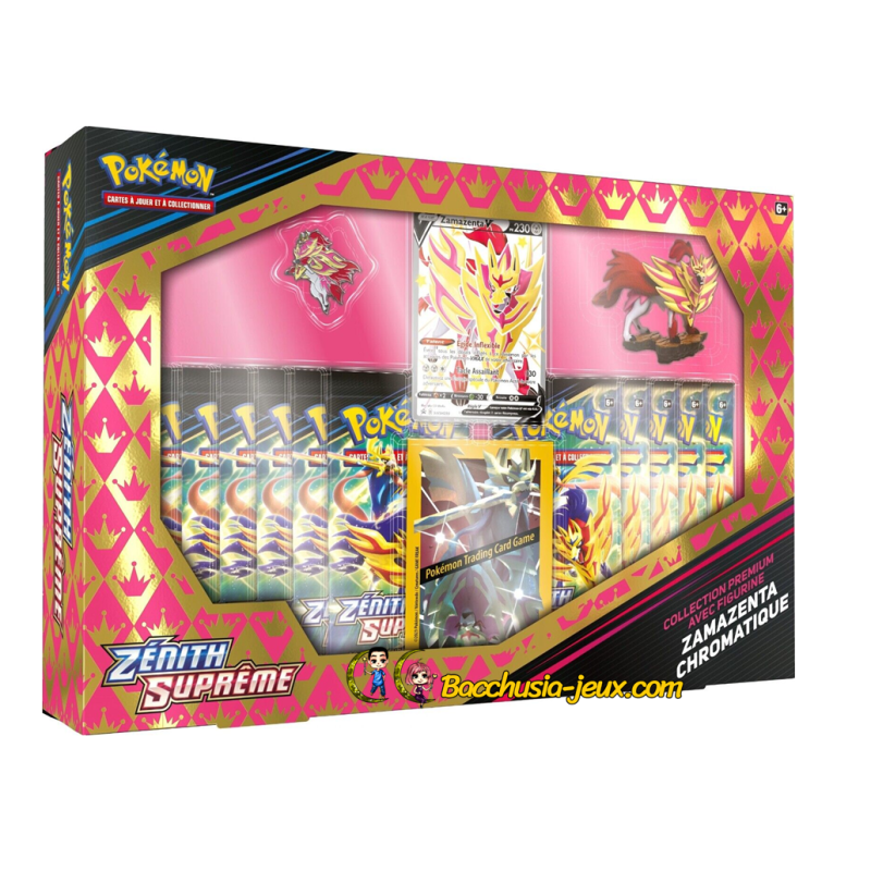 Pokémon Coffret collection premium Zénith Suprême EB12.5 Zamazenta Chromatique Pokémon Coffret collection premium Zénith Suprême EB12.5 Zamazenta Chromatique