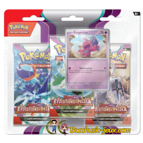 Pokémon Tripack EV02 Evolutions à Paldéa - Forgerette