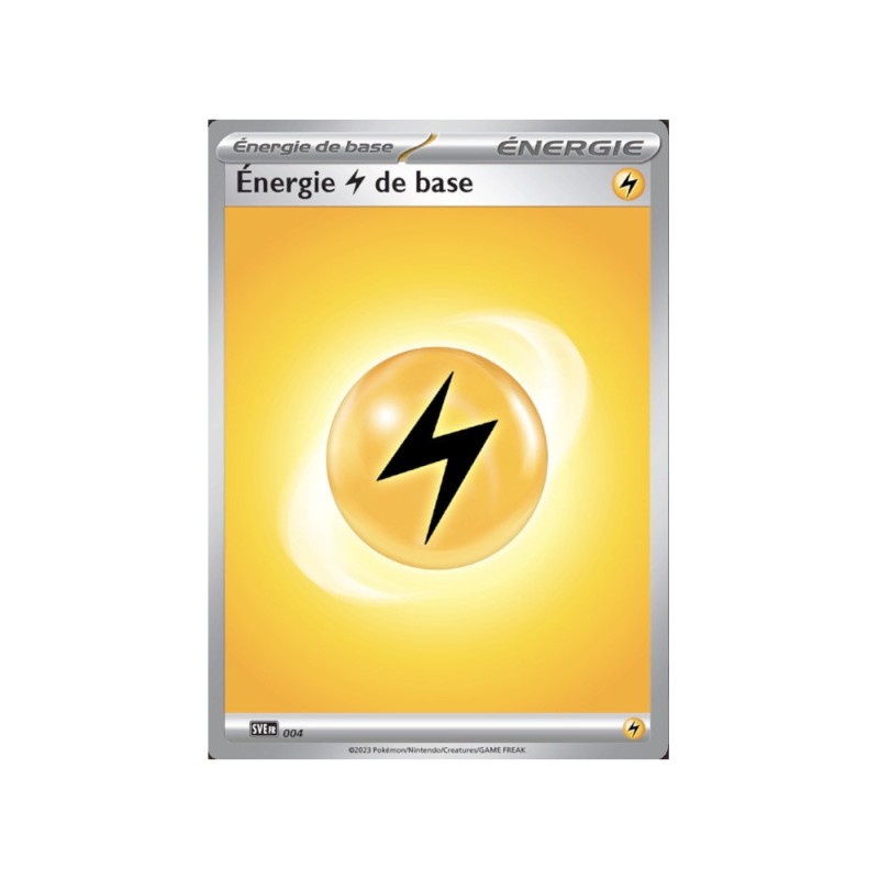 10 Cartes Pokémon SVE 004 Energie Electrique de Base