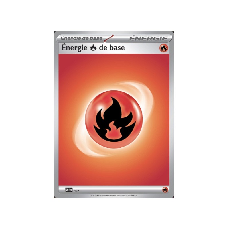 10 Cartes Pokémon SVE 002 Energie Feu de Base