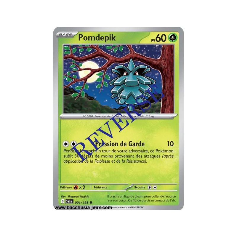 Carte Pokémon EV01 001/198 Pomdepik REVERSE