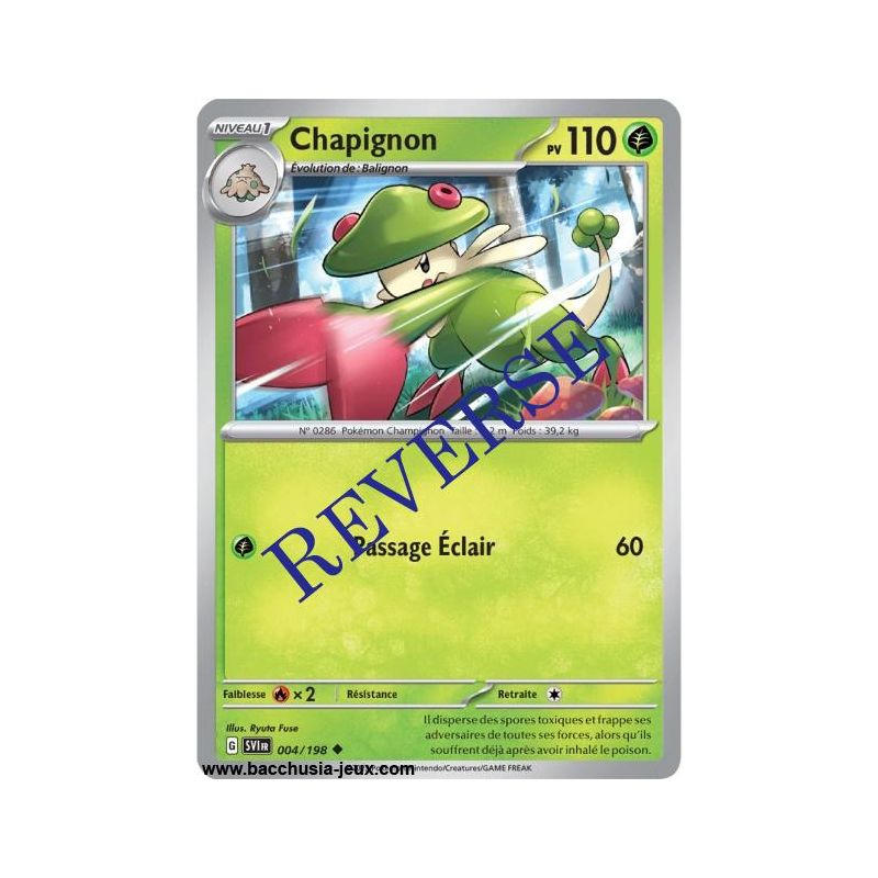 Carte Pokémon EV01 004/198 Champignon REVERSE