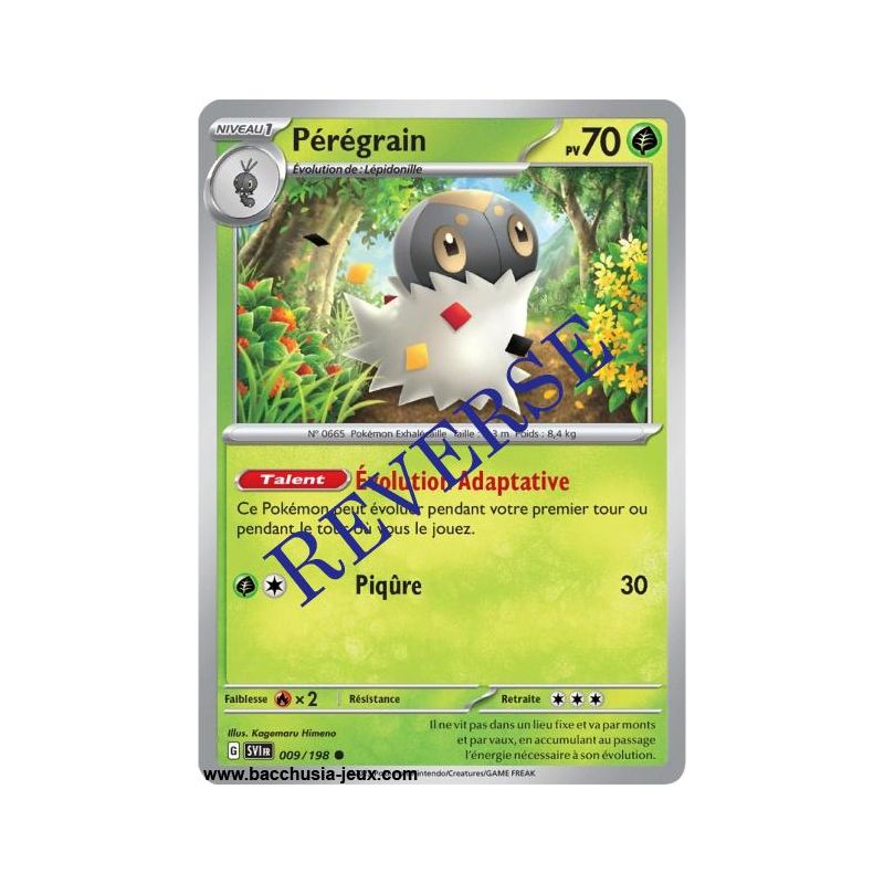 Carte Pokémon EV01 009/198 Pérégrain REVERSE
