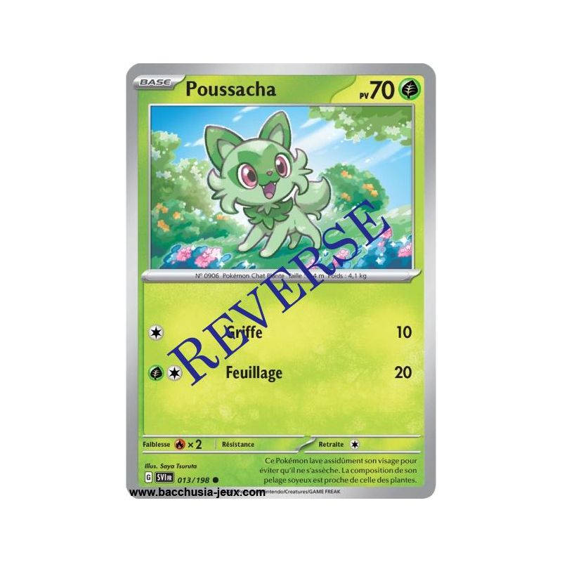 Carte Pokémon EV01 013/198 Poussacha REVERSE