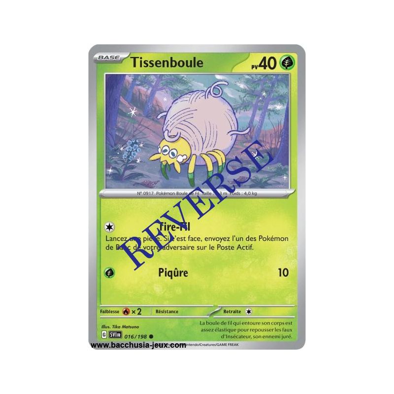 Carte Pokémon EV01 016/198 Tissenboule REVERSE