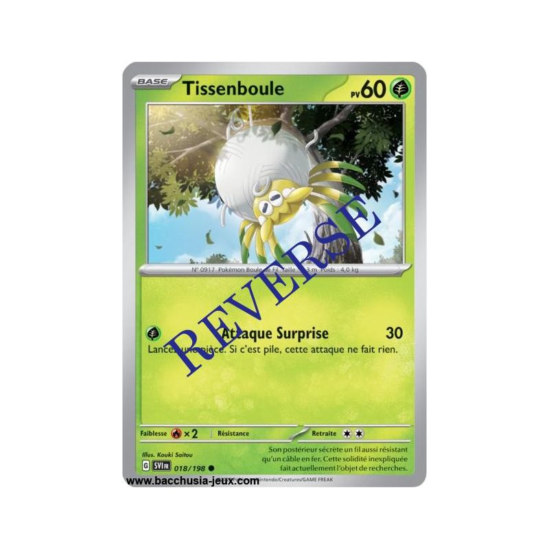 Carte Pokémon EV01 018/198 Tissenboule REVERSE