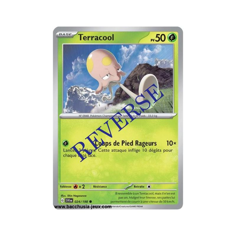 Carte Pokémon EV01 024/198 Terracool REVERSE