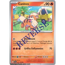 Carte Pokémon EV01 031/198 Caninos REVERSE