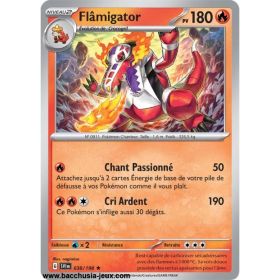 Carte Pokémon EV01 038/198 Flâmigator HOLO 