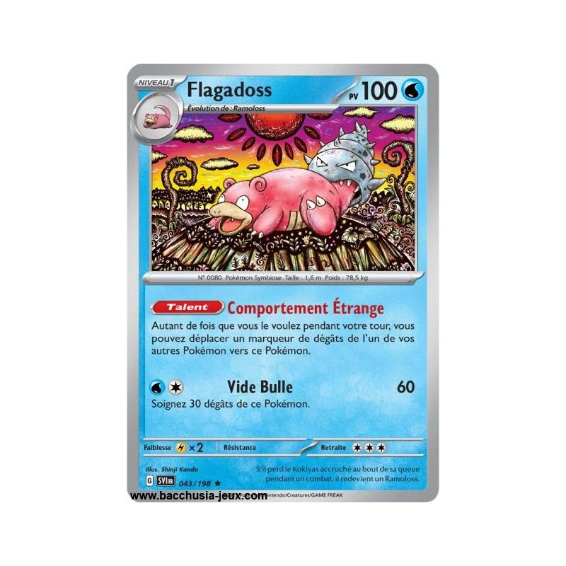 Carte Pokémon EV01 043/198 Flagadoss HOLO