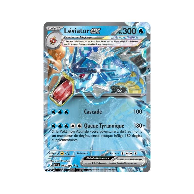 Carte Pokémon EV01 045/198 Léviator EX