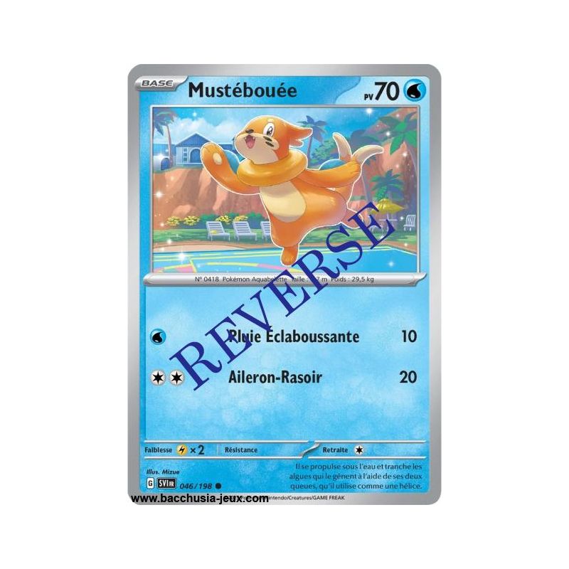 Carte Pokémon EV01 046/198 Mustébouée REVERSE