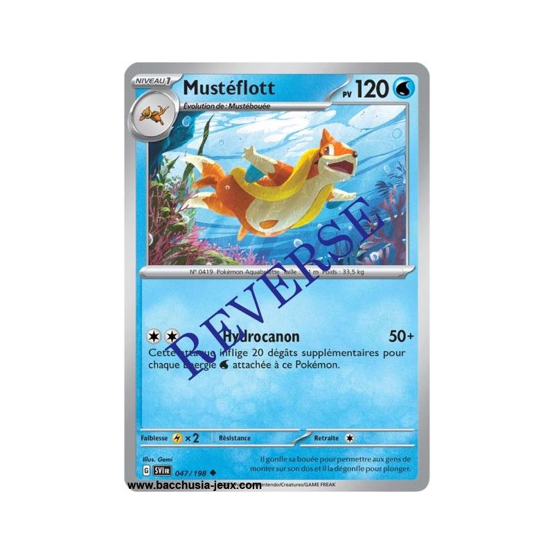 Carte Pokémon EV01 047/198 Mustéflott REVERSE