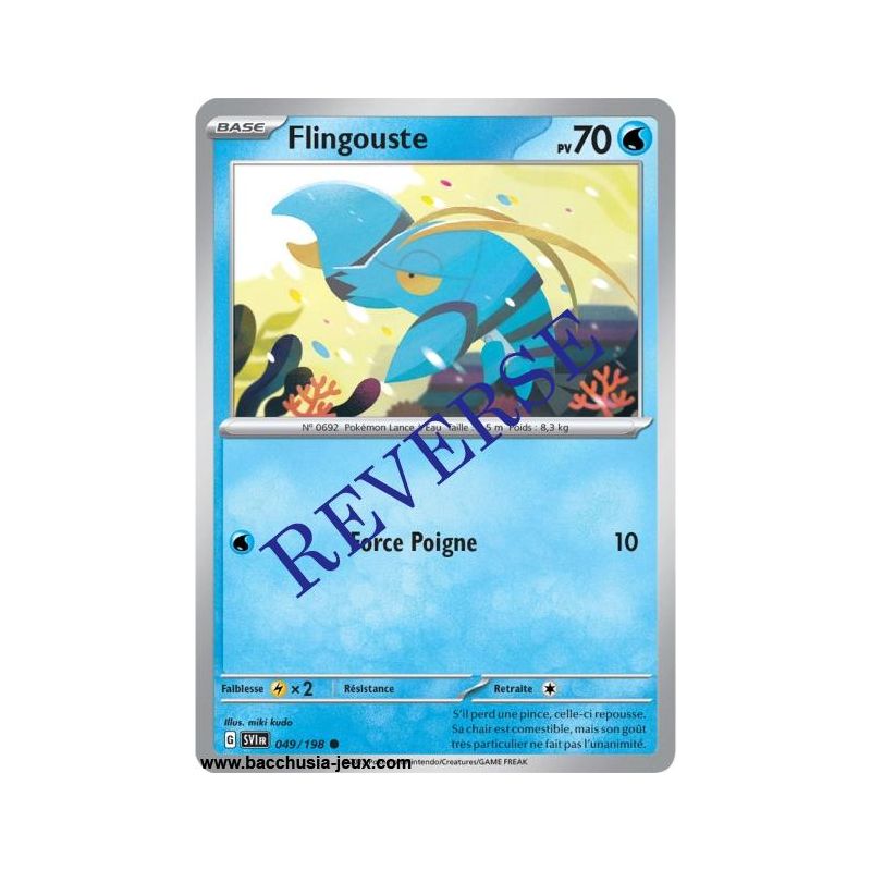 Carte Pokémon EV01 049/198 Flingouste REVERSE