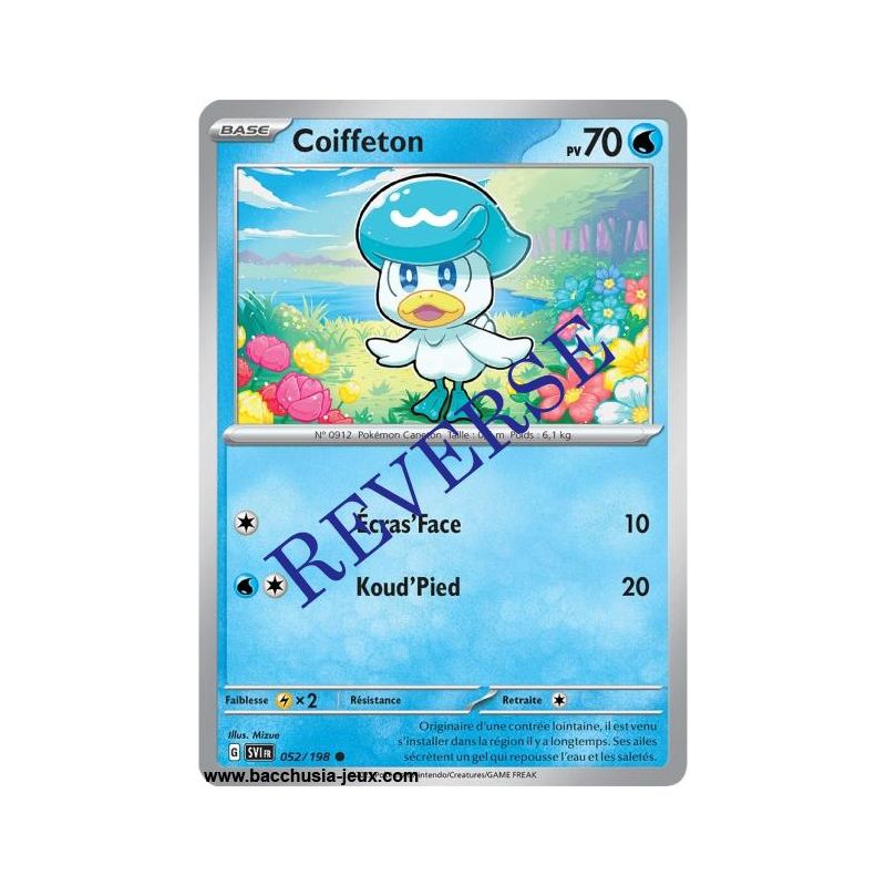 Carte Pokémon EV01 052/198 Coiffeton REVERSE