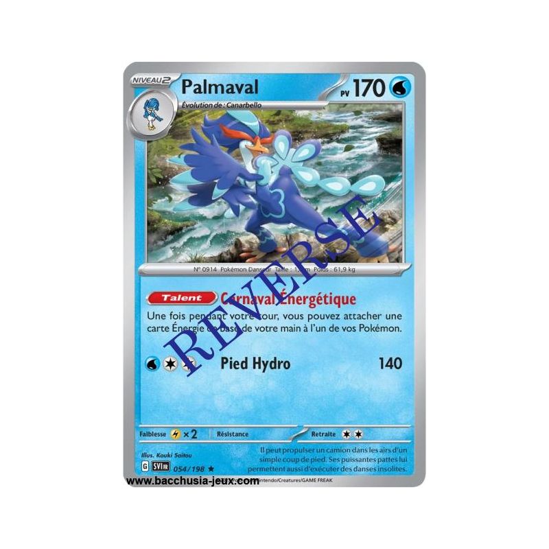 Carte Pokémon EV01 054/198 Palmaval HOLO REVERSE