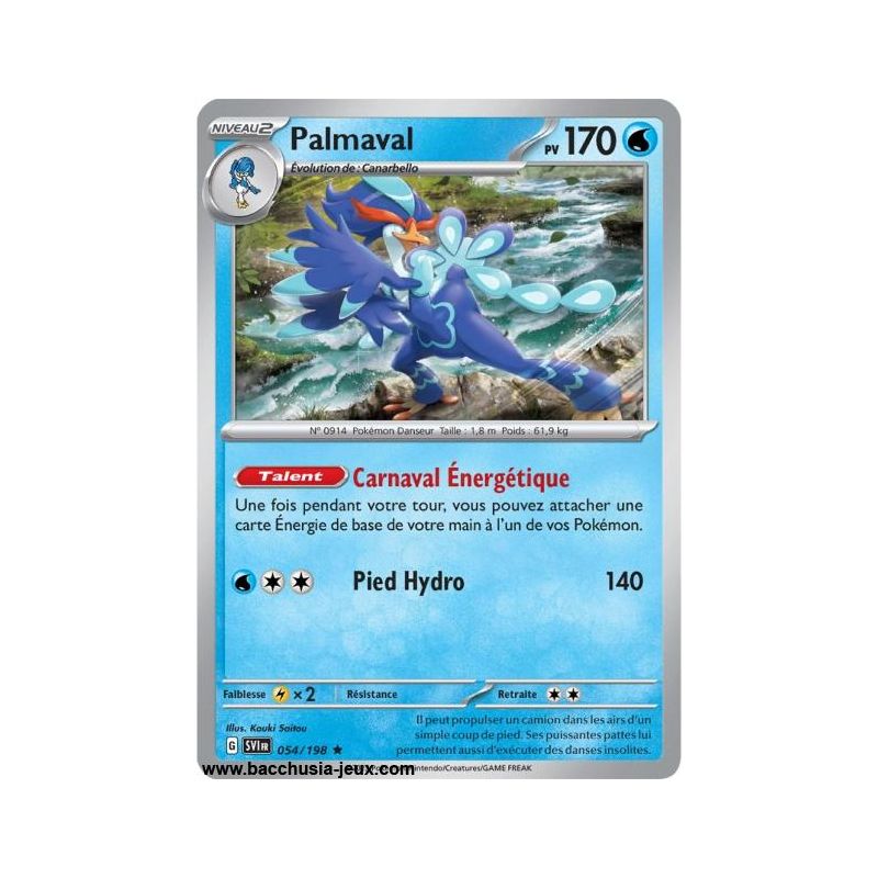 Carte Pokémon EV01 054/198 Palmaval HOLO