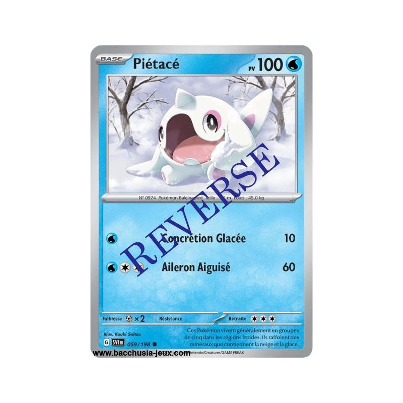 Carte Pokémon EV01 059/198 Piétacé REVERSE