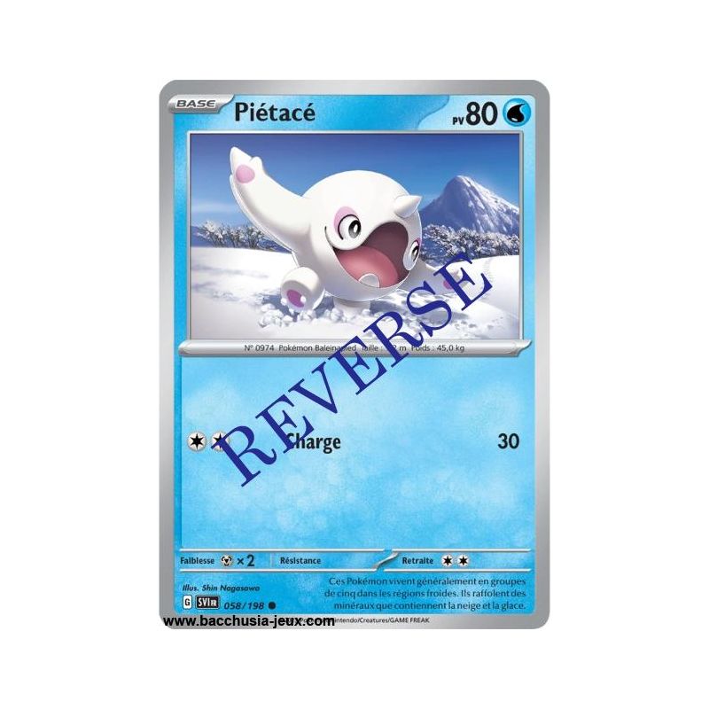 Carte Pokémon EV01 058/198 Piétacé REVERSE