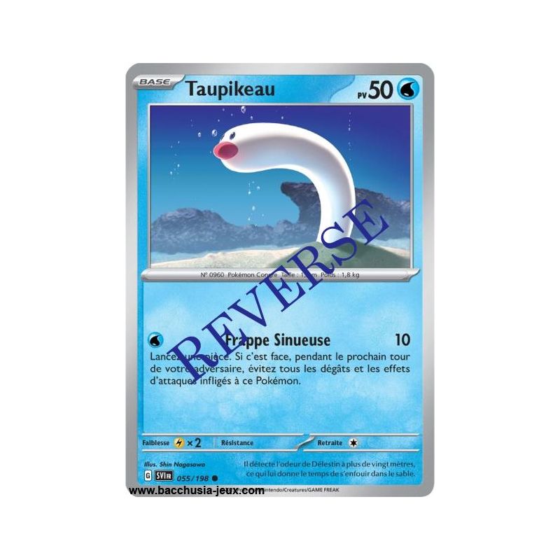 Carte Pokémon EV01 055/198 Taupikeau REVERSE